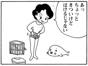 【無料漫画】毎日配信！少年アシベ（139）「チョコレートとゴマちゃん」森下裕美／キュートなゴマフアザラシの“ゴマちゃん”をめぐる名作ギャグ4コマ 7