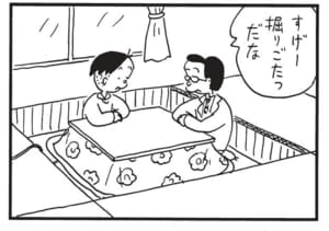 すげー掘りごたつだな