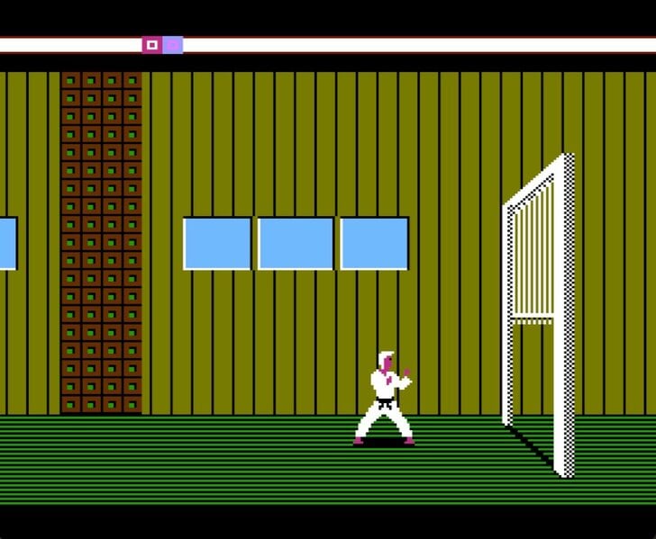 妙な「和」テイスト!? ギロチンが超難敵だったファミコン空手ゲーム『カラテカ』は映画的名作だったの画像006