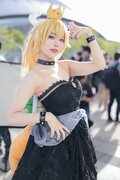 『ニコニコ超会議2023』コスプレイヤー・はわわ大明神さん『スーパーマリオ』二次創作キャラ「クッパ姫」のコスプレ披露の画像003
