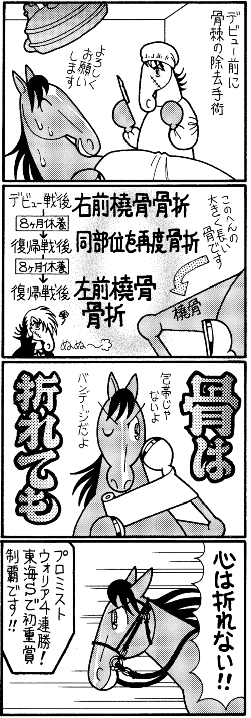 デビュー前に骨棘の除去手術