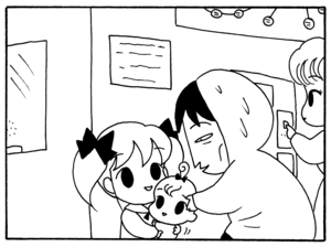 【無料漫画】毎日配信！少年アシベ（103）「雨の日は…」森下裕美／キュートなゴマフアザラシの“ゴマちゃん”をめぐる名作ギャグ4コマ 16