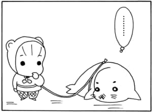 【無料漫画】毎日配信！少年アシベ（39）「早春の花」森下裕美／キュートなゴマフアザラシの“ゴマちゃん”をめぐる名作ギャグ4コマ 16