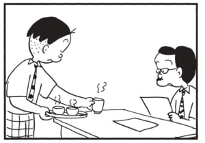 【無料漫画】かりあげクン(1571回)毎日配信!「テニス」「お茶」楽しくテニスをしていたはずが…/植田まさし 7