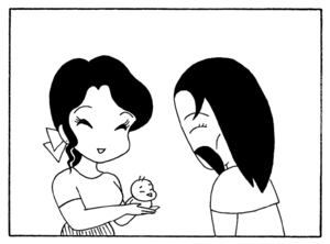 【無料漫画】毎日配信!少年アシベ(195)出先で遭遇して思わず…「逃げる姉」キュートな“ゴマちゃん”をめぐる名作4コマ/森下裕美 23