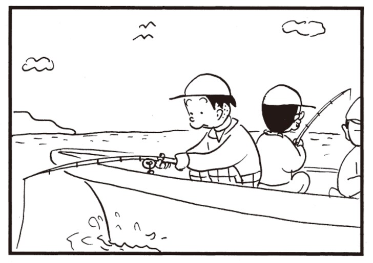 【無料漫画】かりあげクン(726)4月も毎日 配信!「未成年」「からし」活きがいい魚を釣ってこその?/植田まさしの画像