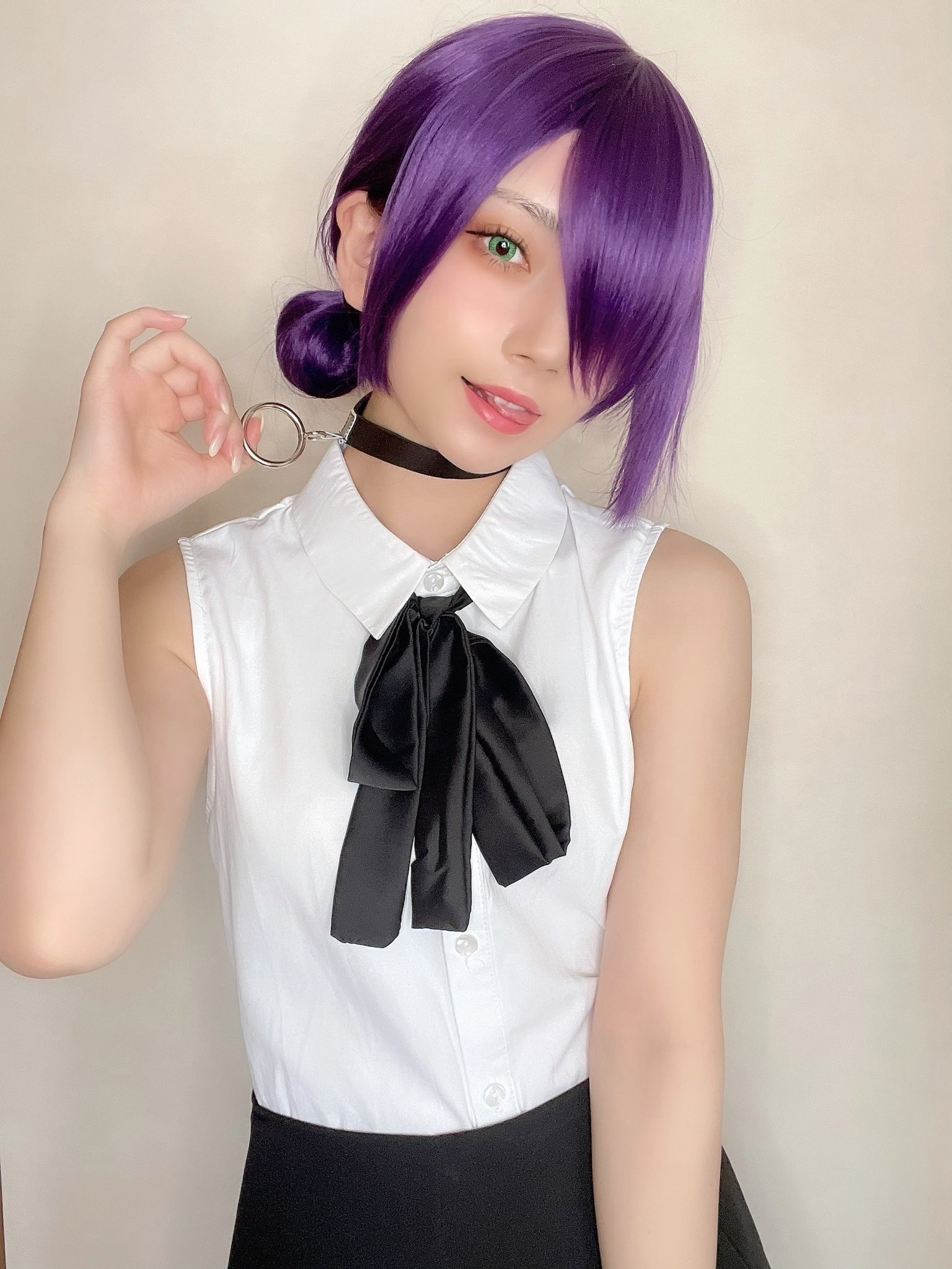 ❣️1点のみ❣️ チェンソーマン レゼ Reze コスプレウィッグ 紫