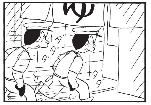 【無料漫画】かりあげクン(1567回)毎日配信!「発砲事件」「火事見舞い」銭湯でまさかの事件発生…?/植田まさしの画像