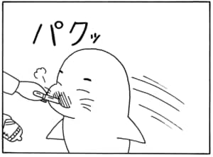 【無料漫画】毎日配信!少年アシベ(35)「ゴマちゃんの一日」森下裕美/キュートなゴマフアザラシの“ゴマちゃん”をめぐる名作ギャグ4コマ 8