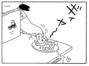 【無料漫画】毎日配信!少年アシベ(199)見栄をはった結果…「恐怖のチクワ」キュートな“ゴマちゃん”をめぐる名作4コマ/森下裕美 11