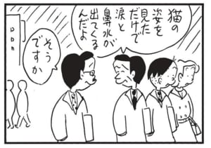猫の姿を見ただけで涙と鼻水が出てくるんだよ　そうですか
