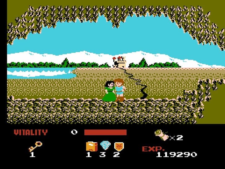 ファミコン版『ドラゴンバスター』金色に輝くカセットに詰まった「2段ジャンプ」「兜割り」習得の記憶の画像005