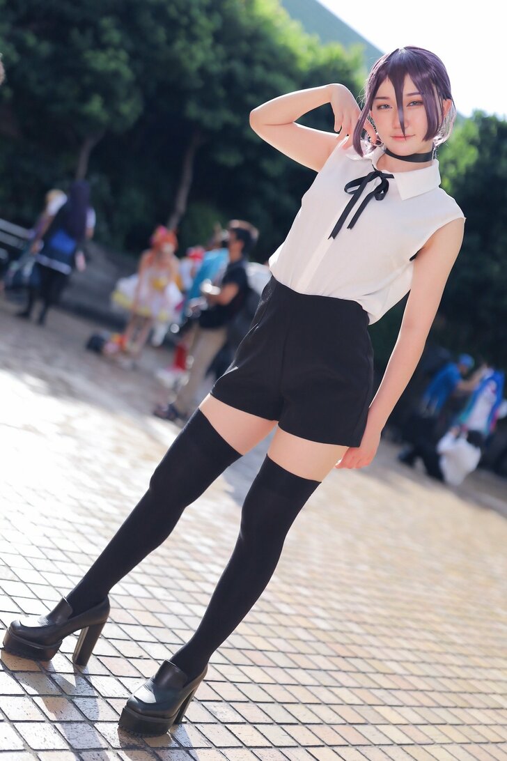 雲晴ちおさん＆雪入サナさん『チェンソーマン』パワー＆レゼのコスプレ披露！『acosta！池袋』参加で“併せ”を楽しむ人もの画像003