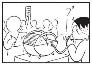 【無料漫画】かりあげクン(1704回)毎日配信!「スタイル」「乳母車」日本人の体型変化を見て…/植田まさし 8