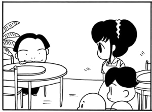 【無料漫画】毎日配信！少年アシベ（68）「新しい友達」森下裕美／キュートなゴマフアザラシの“ゴマちゃん”をめぐる名作ギャグ4コマ 4