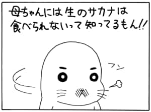 【無料漫画】毎日配信!少年アシベ(35)「ゴマちゃんの一日」森下裕美/キュートなゴマフアザラシの“ゴマちゃん”をめぐる名作ギャグ4コマ 12