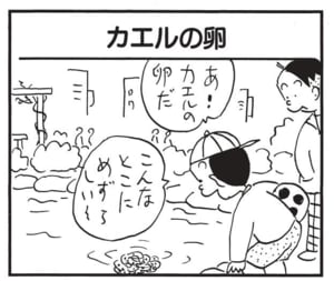 あ!カエルの卵だ こんなとこにめずらしい~