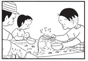 【無料漫画】かりあげクン(1633回)毎日配信!「ヤドカリ」「お見舞」ヤドカリに仕掛けられたトラップ…/植田まさし 11