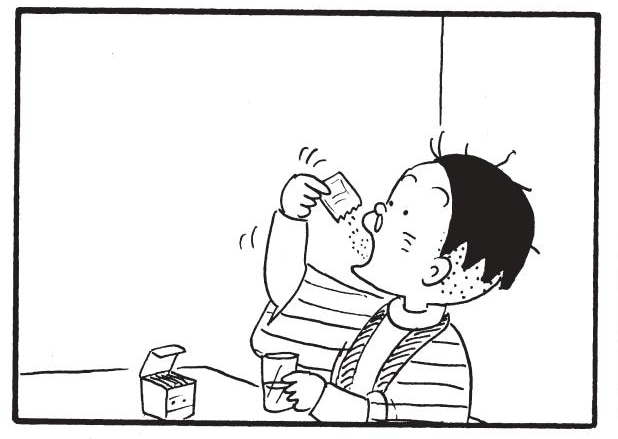 無料漫画】かりあげクン（1834回）毎日2回配信！「カゼ薬」万能薬の