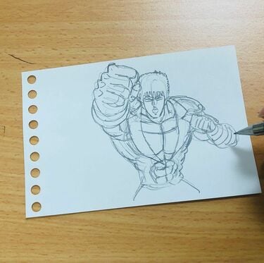 鉄拳のパラパラ漫画ができるまで…『北斗の拳』細かい作業にファン感嘆