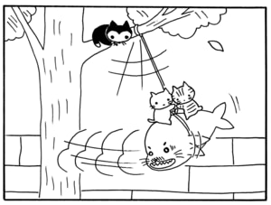 【無料漫画】毎日配信！少年アシベ（28）「恋人達の街角」森下裕美／キュートなゴマフアザラシの“ゴマちゃん”をめぐる名作ギャグ4コマ 25