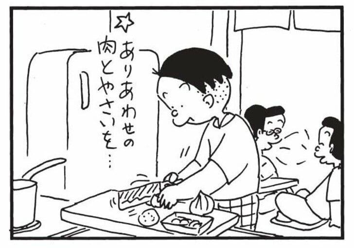 ありあわせの肉とやさいを…