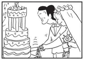 【無料漫画】かりあげクン(1550回)毎日配信!「結婚式」「バードウィーク」式場でまさかの“共同作業”!?/植田まさし 2