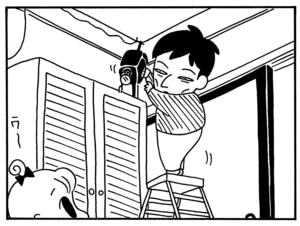 【無料漫画】毎日配信!少年アシベ(100)「サカタ兄からの手紙」森下裕美/キュートなゴマフアザラシの“ゴマちゃん”をめぐる名作ギャグ4コマ 4