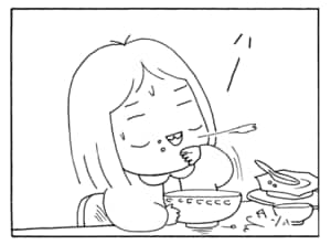 【無料漫画】毎日配信！少年アシベ（230）ランチを頼みすぎて…!?「お楽しみバレンタイン」キュートな“ゴマちゃん”をめぐる名作4コマ／森下裕美 4