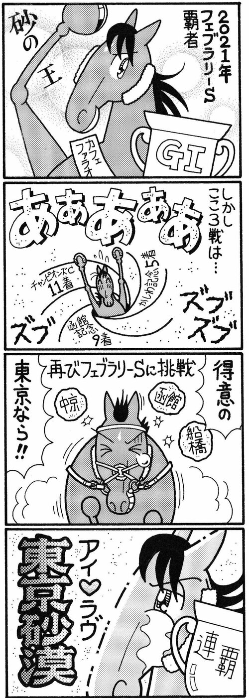 ２０２１年フェブラリーＳ覇者　砂の王
