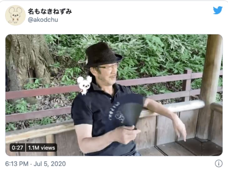 ツイッターで大人気「名もなきねずみ」ついに声優・大塚明夫と共演の画像