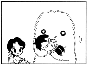 【無料漫画】毎日配信!少年アシベ(131)「パパとママ」森下裕美/キュートなゴマフアザラシの“ゴマちゃん”をめぐる名作ギャグ4コマ 3