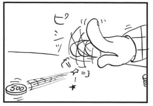 【無料漫画】かりあげクン（1564回）毎日配信！「チケット売場」「服装」500円硬貨を弾いた先には…／植田まさしの画像
