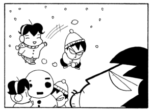 【無料漫画】毎日配信!少年アシベ(221)何でもビデオに撮る父親「反省してます」キュートな“ゴマちゃん”をめぐる名作4コマ/森下裕美 27