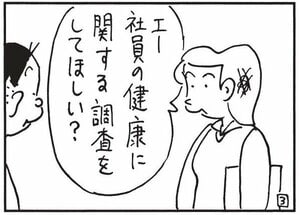 エー社員の健康に関する調査をしてほしい？