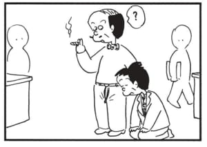 【無料漫画】かりあげクン(1520回)毎日配信!「スティックチーズ」「窓ぎわ族」食事中に思いついたアイデア/植田まさし 8
