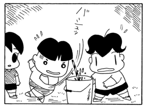 【無料漫画】毎日配信！少年アシベ（161）「楽しいキャンプ」森下裕美／キュートなゴマフアザラシの“ゴマちゃん”をめぐる名作ギャグ4コマ 20