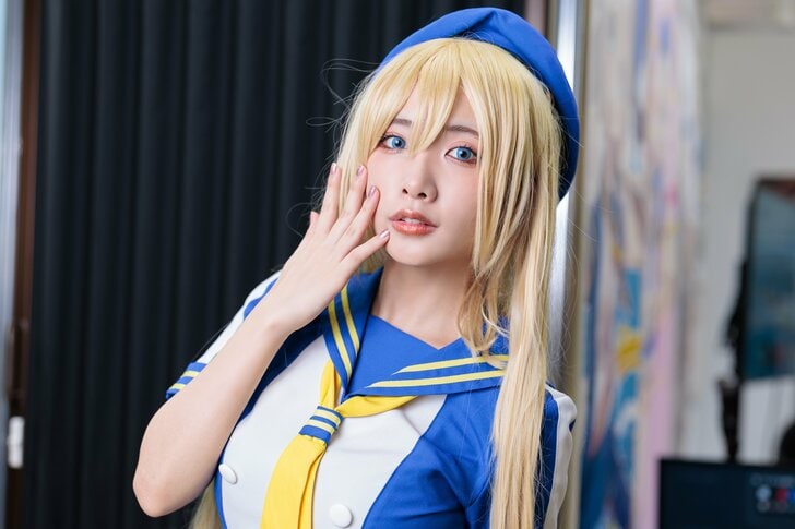 人気ストリーマー・yunocy、ボートレース多摩川キャラ「静波まつり」コスプレでコミケに登場の画像006