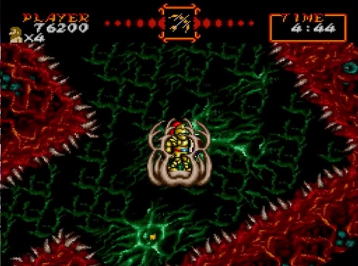 高難易度がクセになる！不気味で気持ち悪かったスーパーファミコン『超魔界村』のトラウマステージ3選の画像009