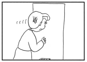 【無料漫画】かりあげクン(1767回)毎日配信!「ケンカ」「ドアスコープ」仲裁のため連れてこられたのは…/植田まさし 6