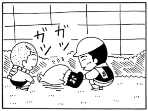 【無料漫画】毎日配信！少年アシベ（133）「みんなのクリスマス」森下裕美／キュートなゴマフアザラシの“ゴマちゃん”をめぐる名作ギャグ4コマ 4