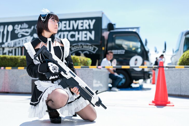 元自衛隊タレント・かざりさん「サイバーメイド」衣装でコミケ参加！「防衛省広報アドバイザー」として自衛隊の魅力発信の画像005