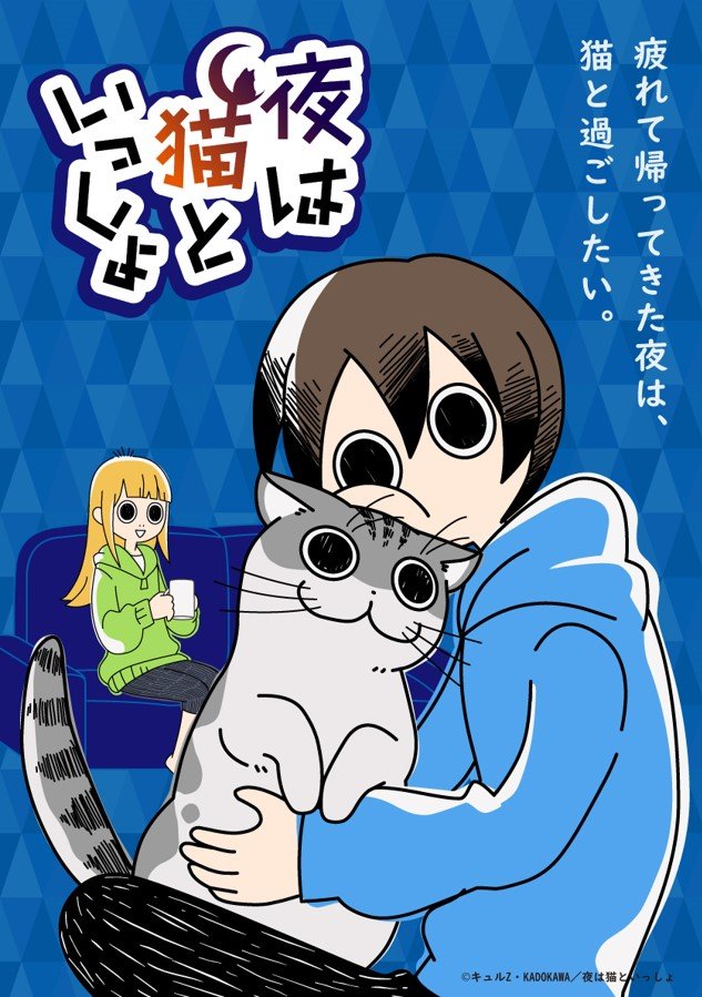 アニメ化『夜は猫といっしょ』に『猫の菊ちゃん』『じじ猫くらし