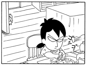 【無料漫画】毎日配信!少年アシベ(199)見栄をはった結果…「恐怖のチクワ」キュートな“ゴマちゃん”をめぐる名作4コマ/森下裕美 13
