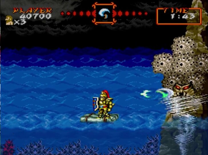 高難易度がクセになる！不気味で気持ち悪かったスーパーファミコン『超魔界村』のトラウマステージ3選の画像007