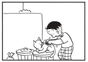 【無料漫画】かりあげクン(1579回)毎日配信!「トランポリン」「ピザ」トランポリンのために持ってきたのは…/植田まさし 2