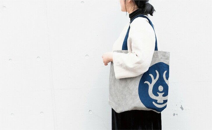 一重刺し子トートバッグ 天空の城ラピュタ