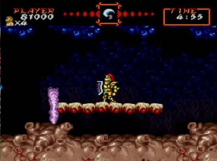 高難易度がクセになる！不気味で気持ち悪かったスーパーファミコン『超魔界村』のトラウマステージ3選の画像010
