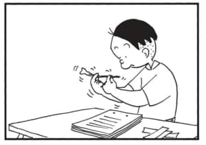 【無料漫画】かりあげクン(1634回)毎日配信!「こより」「ビニールプール」こより作りは難しい/植田まさし 2