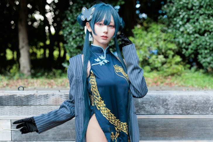 コミケ初参加で大バズり！福岡の人気急上昇コスプレイヤー・月海つくねさん『池袋ハロウィン』で『ブルアカ』竜華キサキ姿を披露の画像004